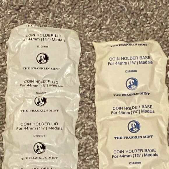 Franklin Mint 36mm & 44mm coin holders base & lid 10 sets of each - Picture 4 of 13